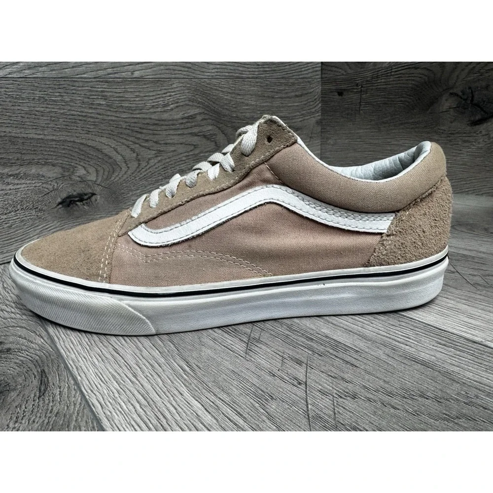 Vans Old Skool Low top Rose Suede Canvas Skate Shoes Mens 9 Womens 10.5